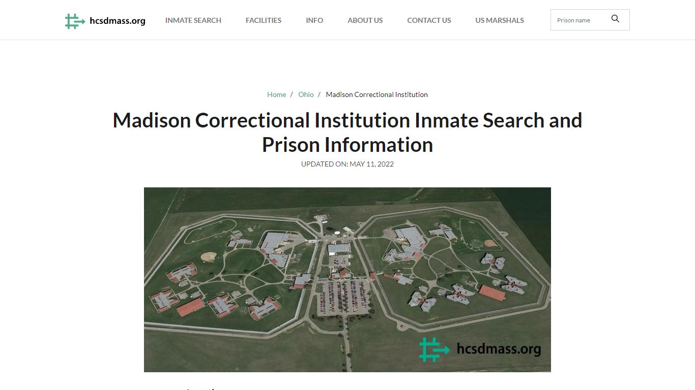 Madison Correctional Institution Inmate Search, Visitation ...